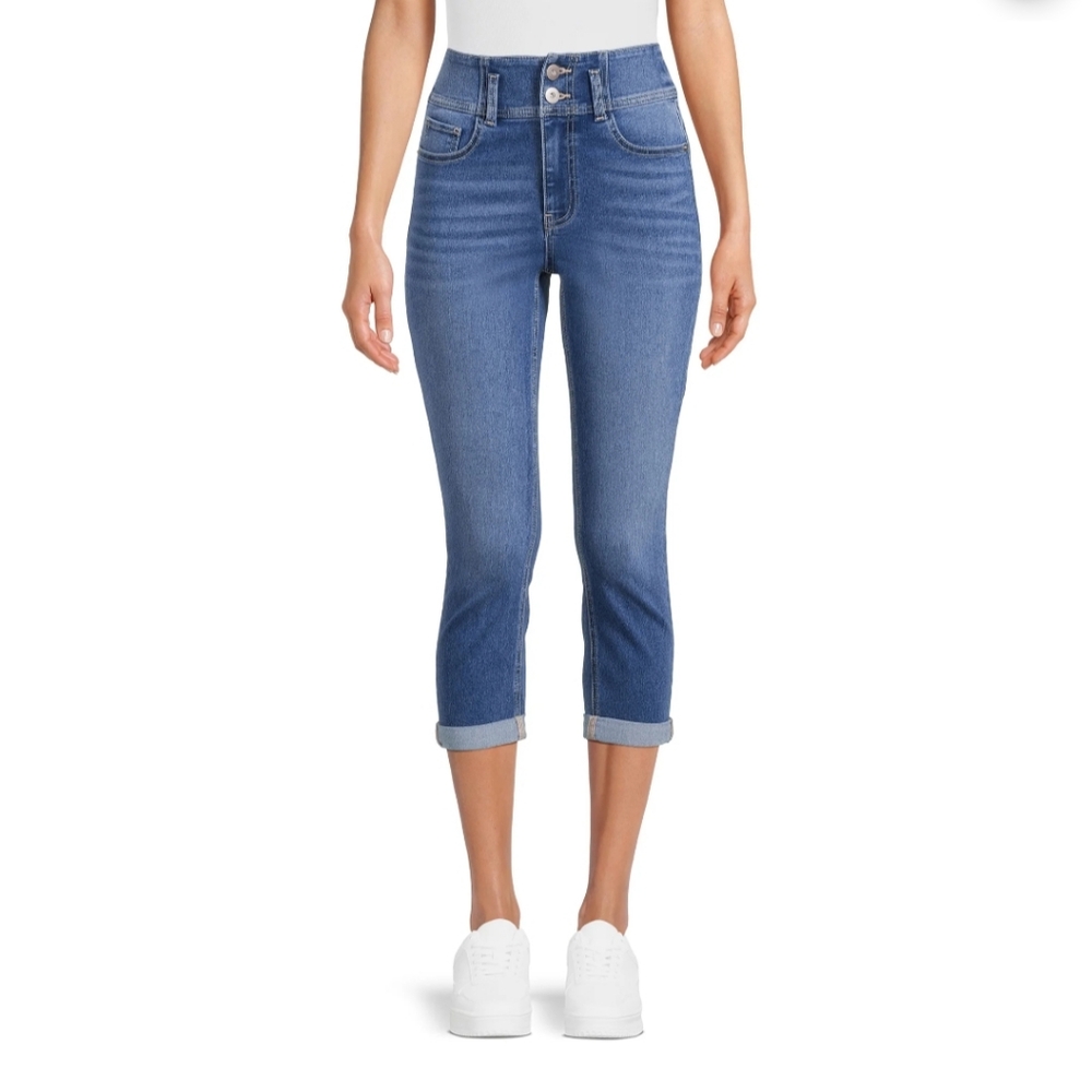 No Boundaries Juniors Size 5 Corset Skinny Jean Medium Enzyme NWT
